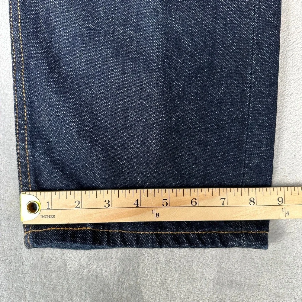 Levis 505 Jeans Mens 38x34 Blue Regular Straight Mid Rise Dark Wash